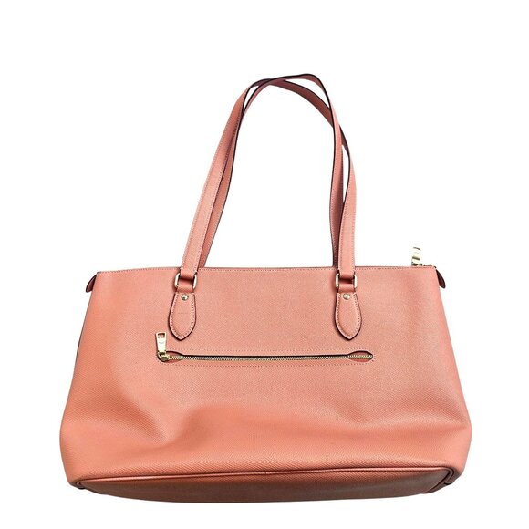 Coach Gallery Tote Light Coral Bag & Matching Medium Corner Zip Wallet Set - Picture 4 of 16